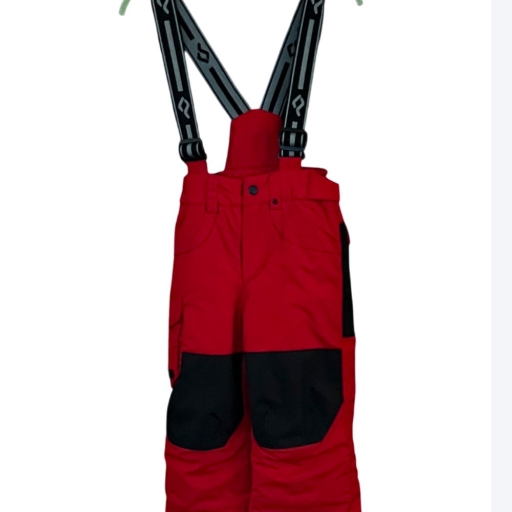 Jupa Red and Black Snow Bib Overalls